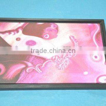 Canvas painting with frame