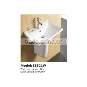 Modern Design Bathroom Wall Hung Basin EB521W