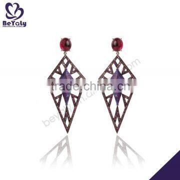 hot sale high quality sterling silver beautiful stud earring