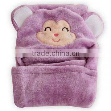 Variety styles fabric cartoon pattern baby bathrobe with hood