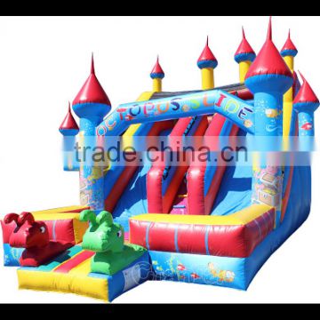 china octopus slide giant commercial inflatable castle slide