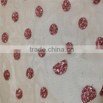 new design glitter mesh fabric for decoration for dress