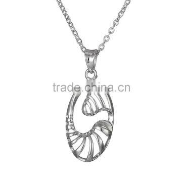 925 sterling silver jewelry zicron fashion hollow lucky horse design pendant necklace