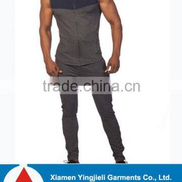 custom men tracksuit,sleeveless pant sweatshirts