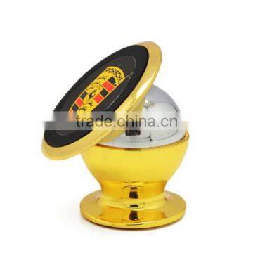 Cheap China Gold 360 Degree Rotate Sticky Stand Magnetic Car Phone Mount