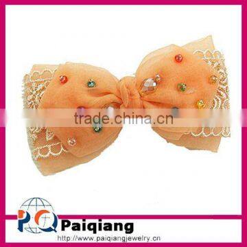 Fashion fabric big bow hair accessories