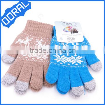 Winter Fashion Winter Knitted Gloves With Magic for smartphone