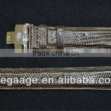 Good quality genuine lizard leather strap