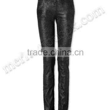 Ladies Fashion Soft Nubuck Leather Pants