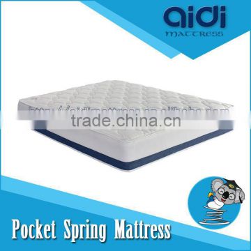 Hamburger Top Graceful Blue High Density Foam Pocket Spring Mattress AI-1313