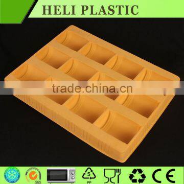 Flocking plastic tray for aluminium bottle /drinking bottle/gift packaging