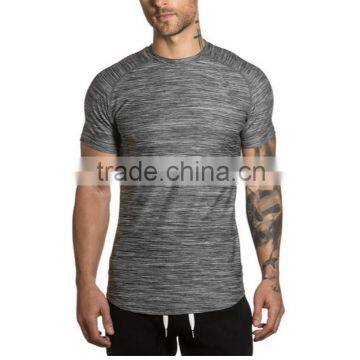 New fabric polyester tshirts plain gym tshirt sports t-shirt for men