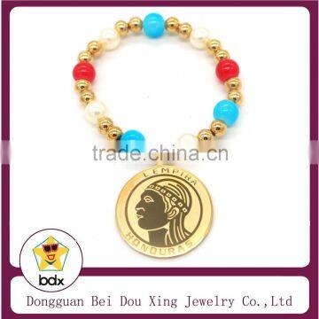 Handmade Stainless Steel Different Color Beads Religious Rosary Chains Bracelet For Catholic Family Daily Prayer Jewelry