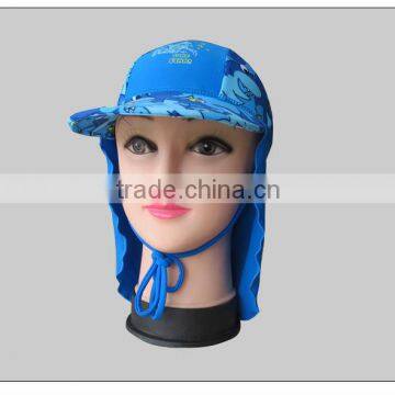 2016 Promotion Neoprene Sun Visor Hat /Uv radiation stretch fabric beach swimming cap