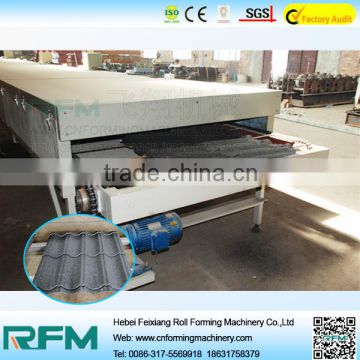 FX color stone coated metal roof tile production line