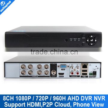 Video Recorder AHDH/AHDM Network Monitor Max To 4tb P2P /CMS View 1080P 8 Channel DVR