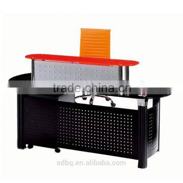 PT-P011 Cheap Tempered Glass Reception Desk used reception desk salon reception desk