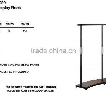 Durable Rounded Metal + MDF Clothes Display Rack for Kids