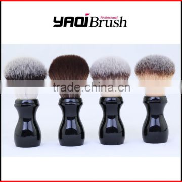 Black handle shaving bruses synthetic hair knots