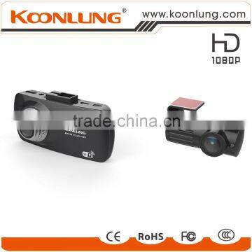 Hot sale new design with Wifi and GPS available dual lens Car DVR Camera                        
                                                Quality Choice