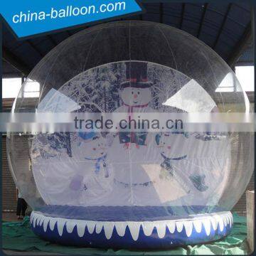 inflatable snow globe, inflatable clear snow tent hot sale