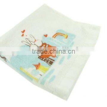 Rabbit Cotton Velour Square Face Towel