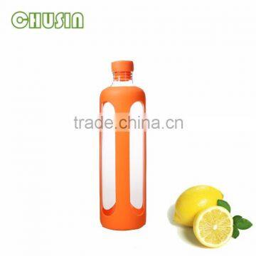Hot Selling Borosilicate Glass Water Bottle With Food Grade Silicone Sleeve Wholesale photo-5
