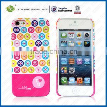 New arrival PC candy circle pattern case for iphone5