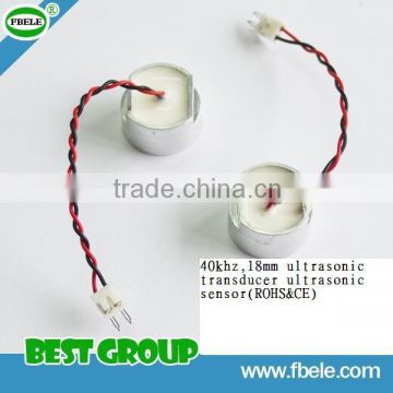 40kHz and 18 mm ultrasonic transducer ultrasonic sensor (ROHS & CE)