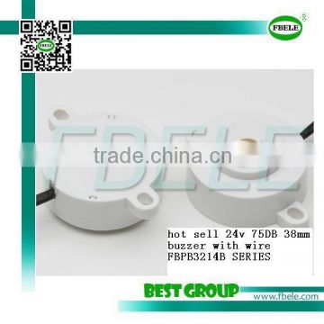 hot sell 24v 75DB 38mm buzzer with wire FBPB3214B SERIES