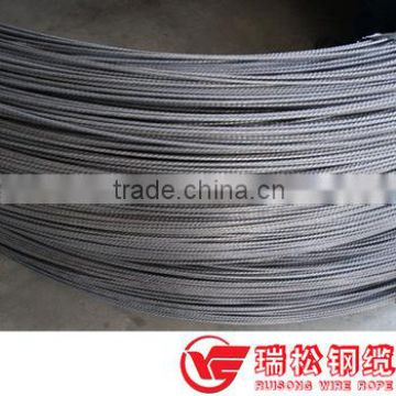 Hot rolled stainless steel spiral ribbed wire