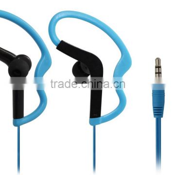 sport earhook earbud colorful wired sport earphones 3.5mm jack