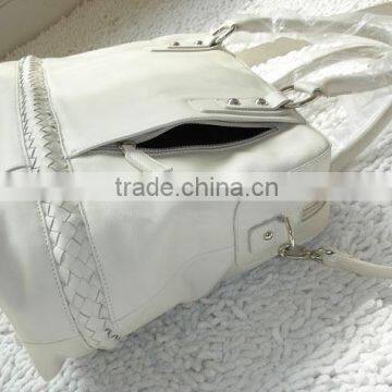 Women Leather Decorate Women Leather Tote Bag Oversize Purse Tote Weekender Bag photo-3