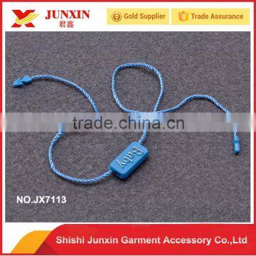 Good quality tag seal plastic garment hang tag seal