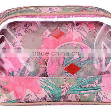 Clear Plastic Makeup Train Case Travel Cosmetic Package Bag photo-4