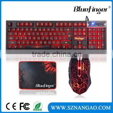 Alloy New Three backlit USB wired gaming keyboard latest models and mouse