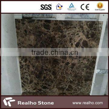 dark emperador marble and porcelain composite tile for wall cladding