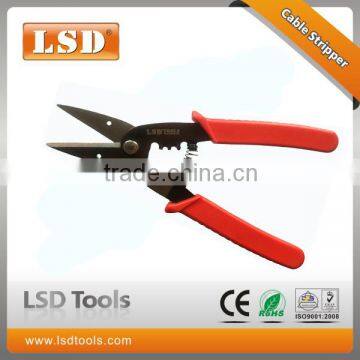 LS-104C multi-function tool 30mm max cable cutter,1.5-2.5mm2 wire stripper automatic rebound spring cable cutter stripper