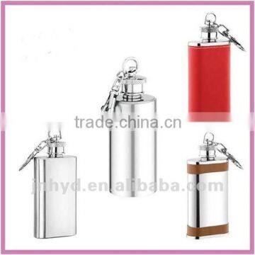 alibaba china hip flask with colorful leather cover