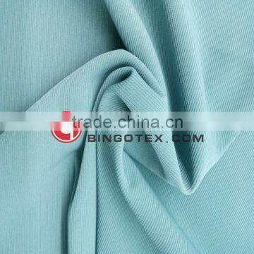 Wholesale Heavy 50D CEY Polyester PU 4 Way Elastic Strip Green Fabric for Coat photo-2