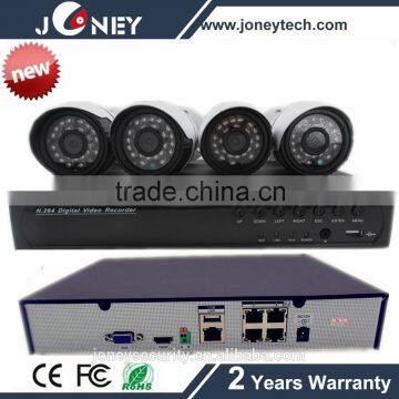 CCTV Security camera kit HD 2MP 1080P 4ch IP Camera POE NVR Kit