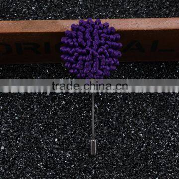 fabric flower pins for clothes navy LAP072