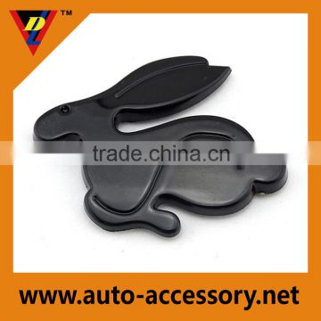 Wholesale auto parts decoration rabbit car logo plate