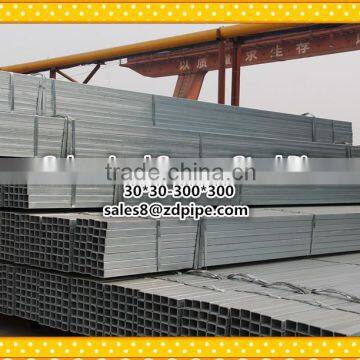 China factory price Galvanized square steel pipe