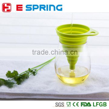 High Quality New Mini Silicone Gel Foldable Collapsible Style Funnel Hopper Kitchen cooking tools