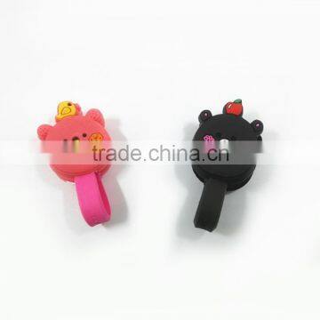 Novelty Promotional Gifts Cartoon Soft Pvc Headphones Cable Tie Organizer photo-4