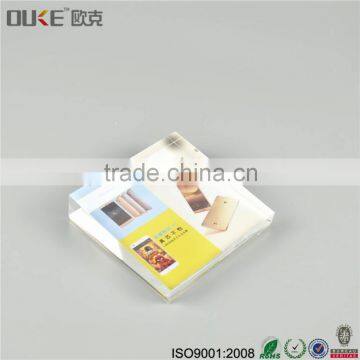 New Style Promotion Luxury Clear Acrylic Photo Block