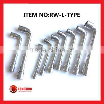 Factory Supply L type wheel wrench L socket wrench spanner for punch