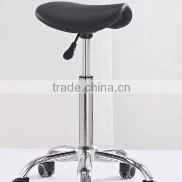 New Black Leather Children Mini Saddle Chairs for School Use, Leatherette Black Kids Saddle Stool, Sadle Stool for Young Kids photo-3