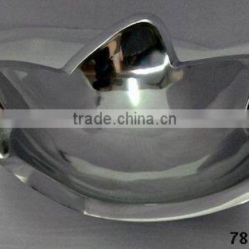 Aluminium Metal Fruit Candy Bowl Mirror Polish